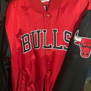Chicago Bulls Red and Black Jacket